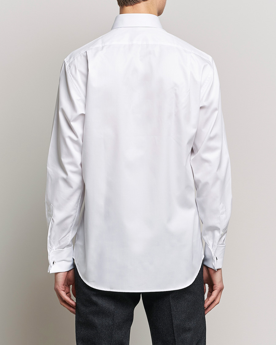 Hombres | Camisas | Stenströms | Fitted Body Double Cuff White