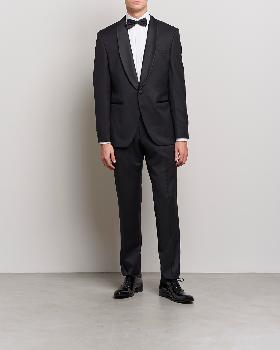 Hombres | Camisas | Stenströms | Slimline Smoking Shirt White