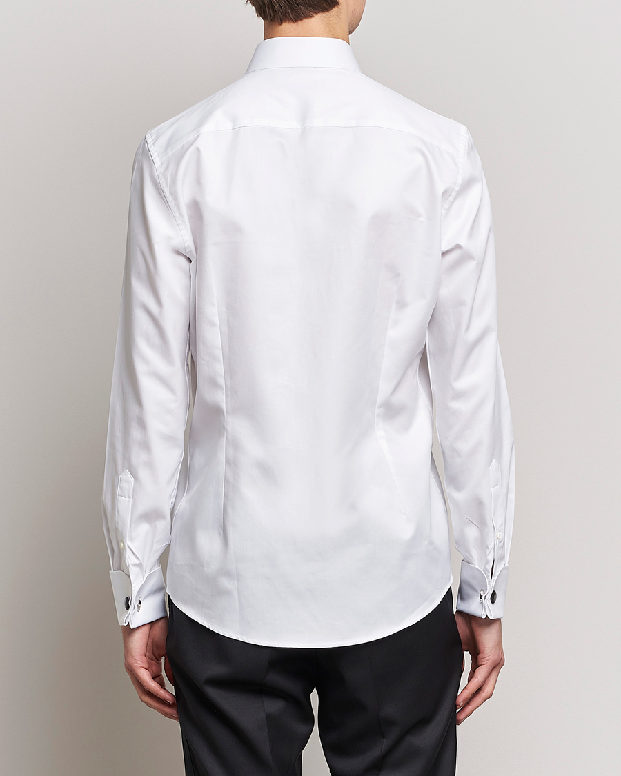 Hombres | Camisas | Stenströms | Slimline Smoking Shirt White