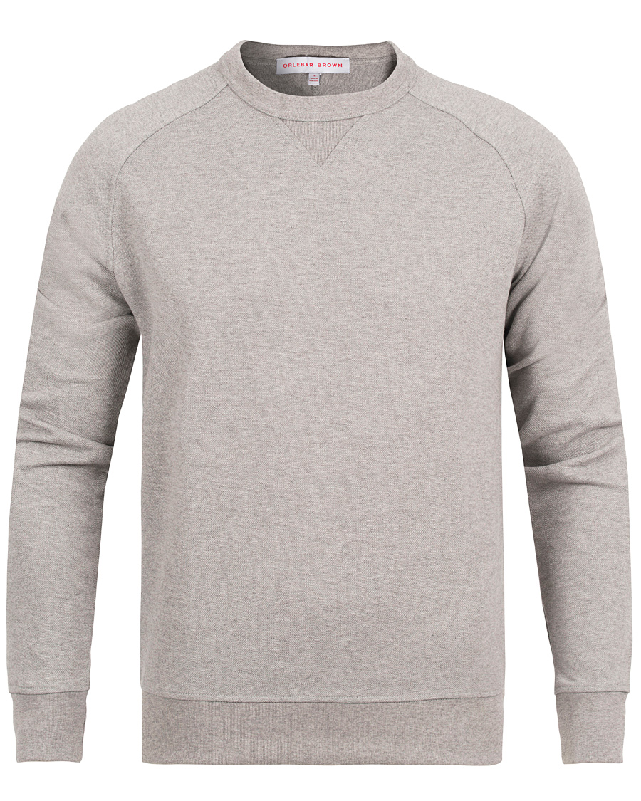 Hombres | Jerséis y prendas de punto | Orlebar Brown | Fulton Sweatshirt Grey Melange