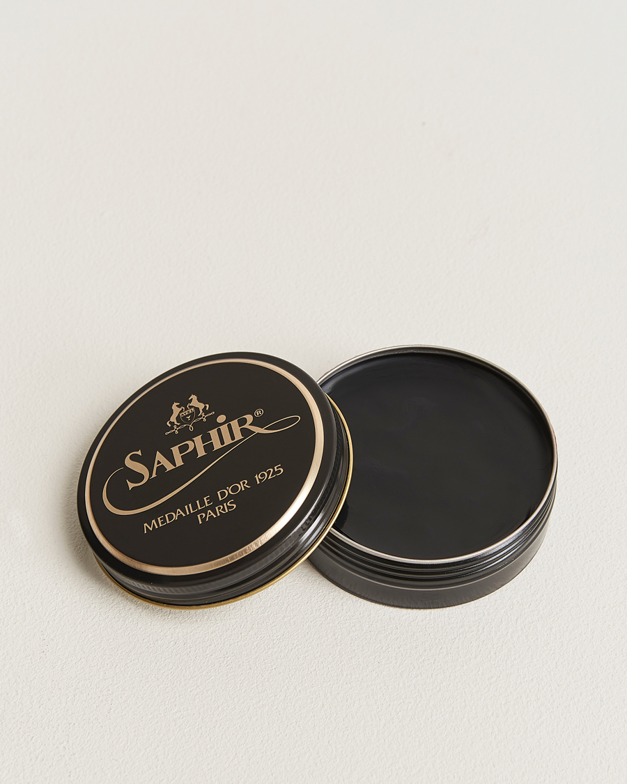 Men | Shoe Care Products | Saphir Medaille d\'Or | Pate De Lux 50 ml Black