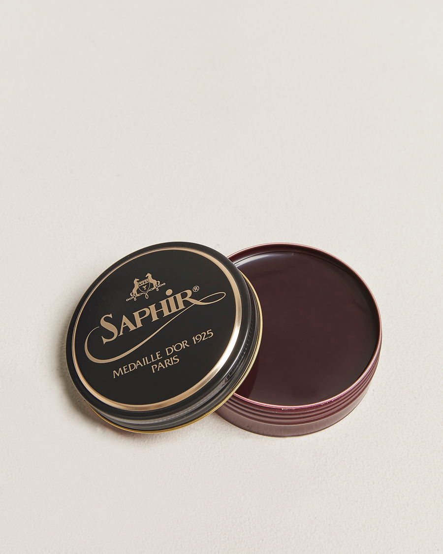 Hombres | Cuidado del calzado | Saphir Medaille d'Or | Pate De Lux 50 ml Mahogany