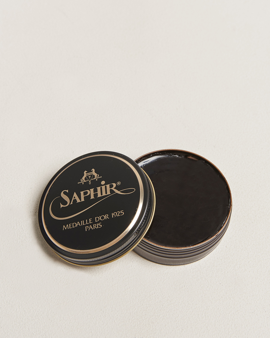 Men | Shoe Care Products | Saphir Medaille d\'Or | Pate De Lux 50 ml Dark Brown