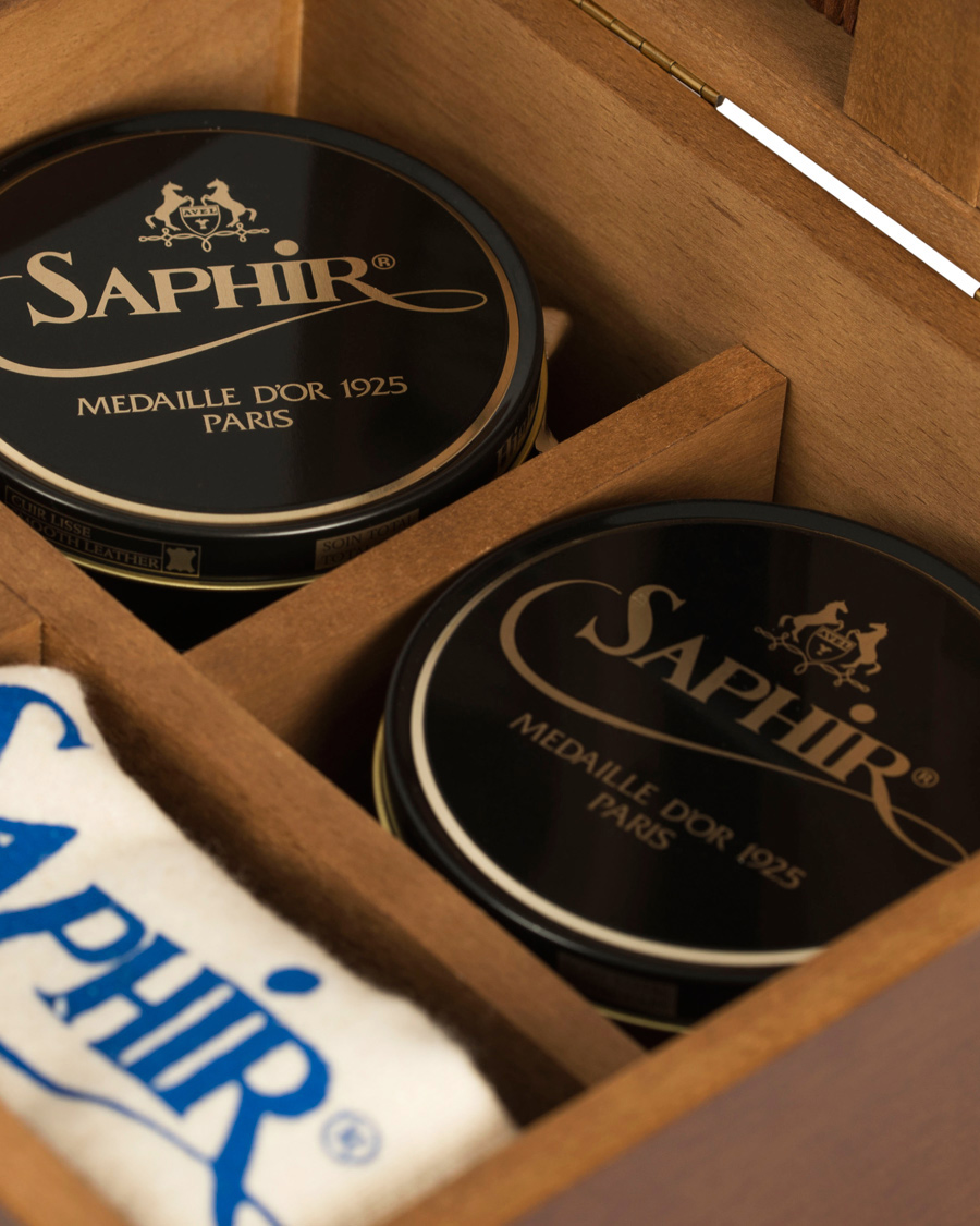 Hombres | Saphir Medaille d'Or Shoemakers Shoe Polish Box Wood | Saphir Medaille d'Or | Shoemakers Shoe Polish Box Wood