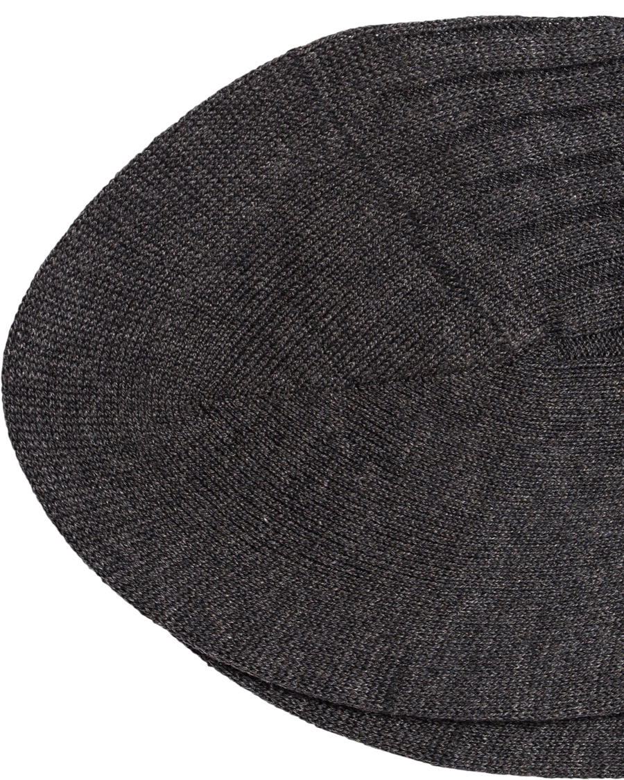 Hombres | Ropa interior y calcetines | Pantherella | Vale Cotton Socks Dark Grey