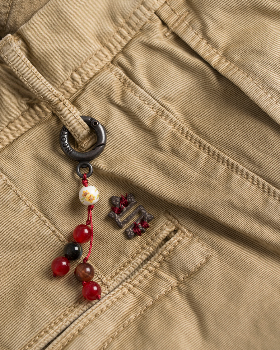 Hombres | Pantalones | Incotex | Slim Fit Stretch Slacks Khaki