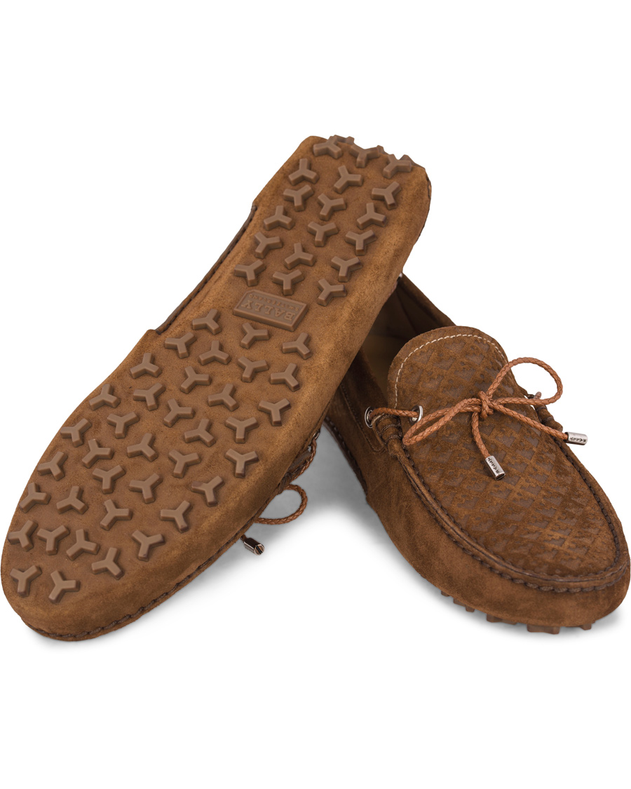Hombres | Bally Weilon Car Shoe Tobacco Suede | Bally | Weilon Car Shoe Tobacco Suede