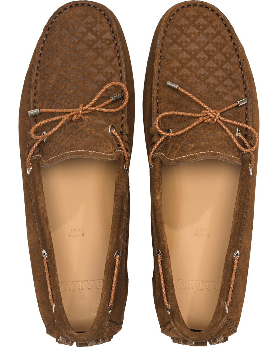 Hombres | Bally Weilon Car Shoe Tobacco Suede | Bally | Weilon Car Shoe Tobacco Suede