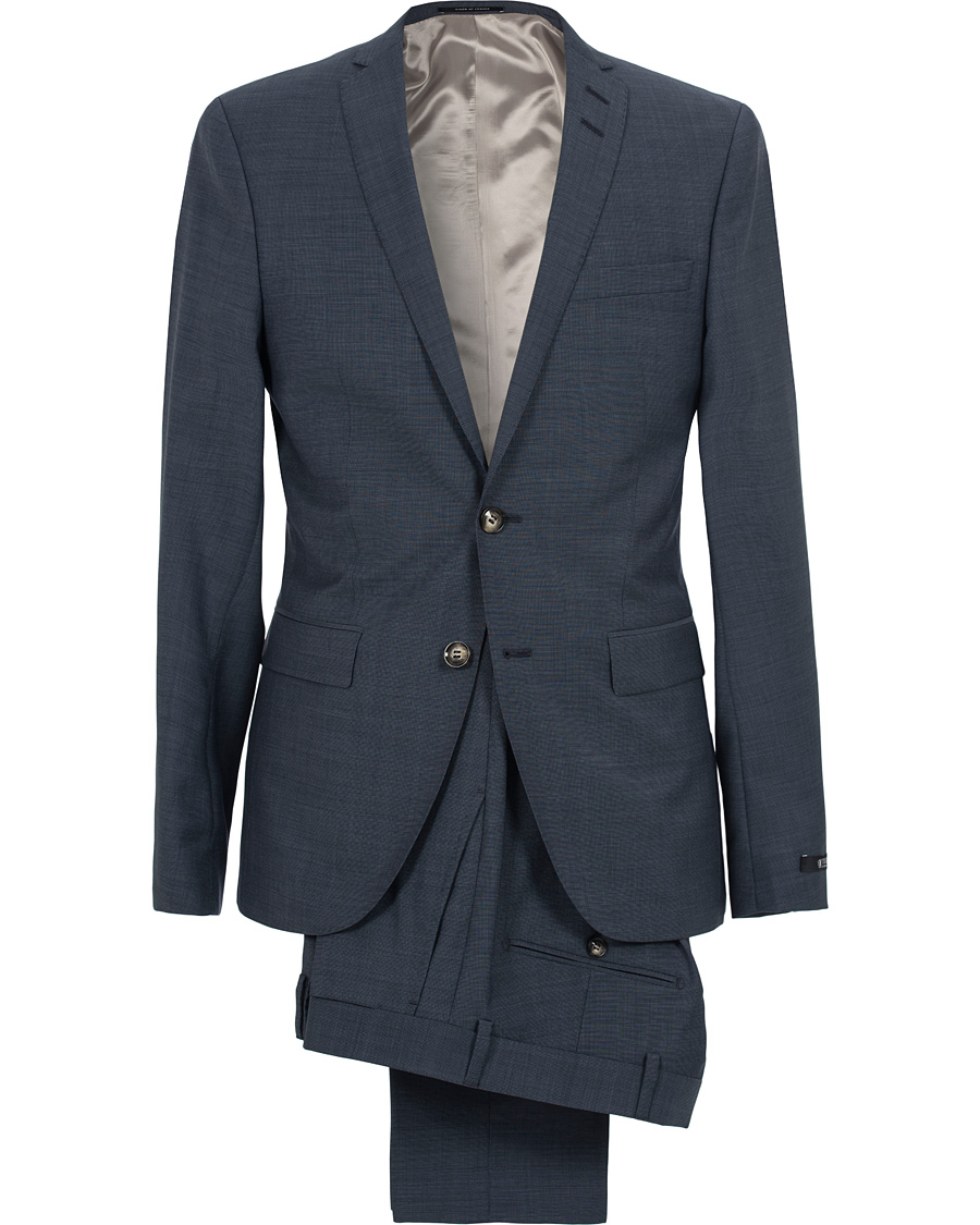 Hombres | Trajes | Tiger of Sweden | Harrie Wool Suit Medium Blue