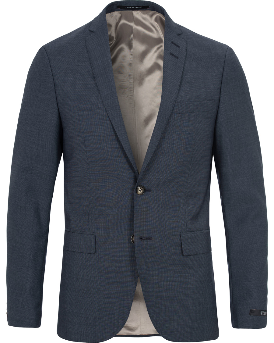 Hombres | Trajes | Tiger of Sweden | Harrie Wool Suit Medium Blue