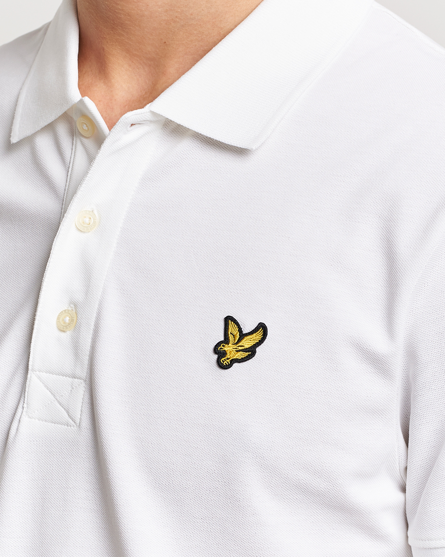 Hombres | Polos | Lyle & Scott | Plain Pique Polo Shirt White
