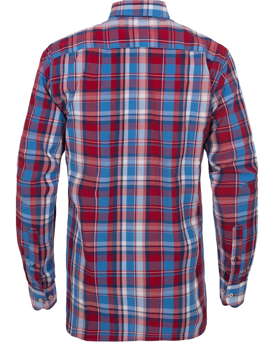 Hombres | Camisas | Tommy Hilfiger | New York Fit Demi Check Shirt Chili/Blue