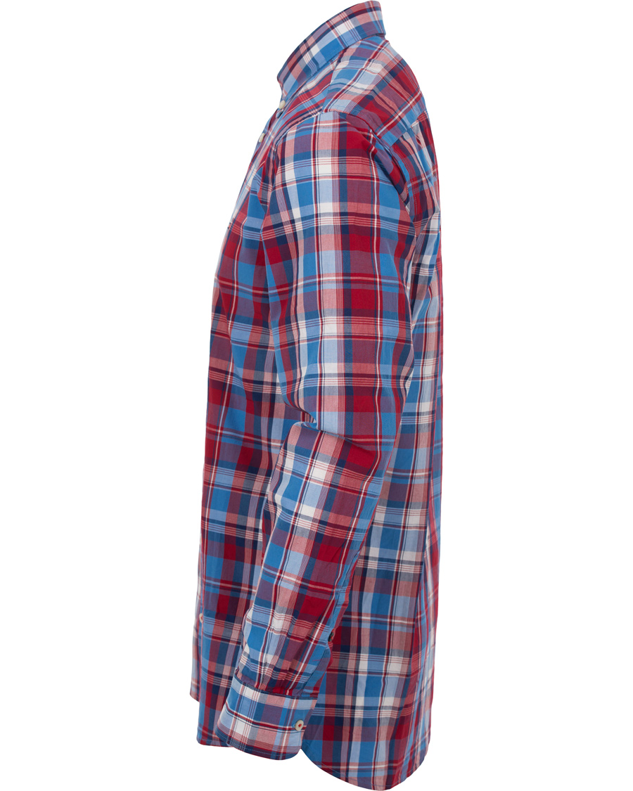 Hombres | Camisas | Tommy Hilfiger | New York Fit Demi Check Shirt Chili/Blue