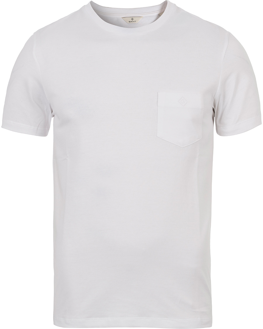 Hombres | Camisetas | GANT Diamond G | Pocket Tee White