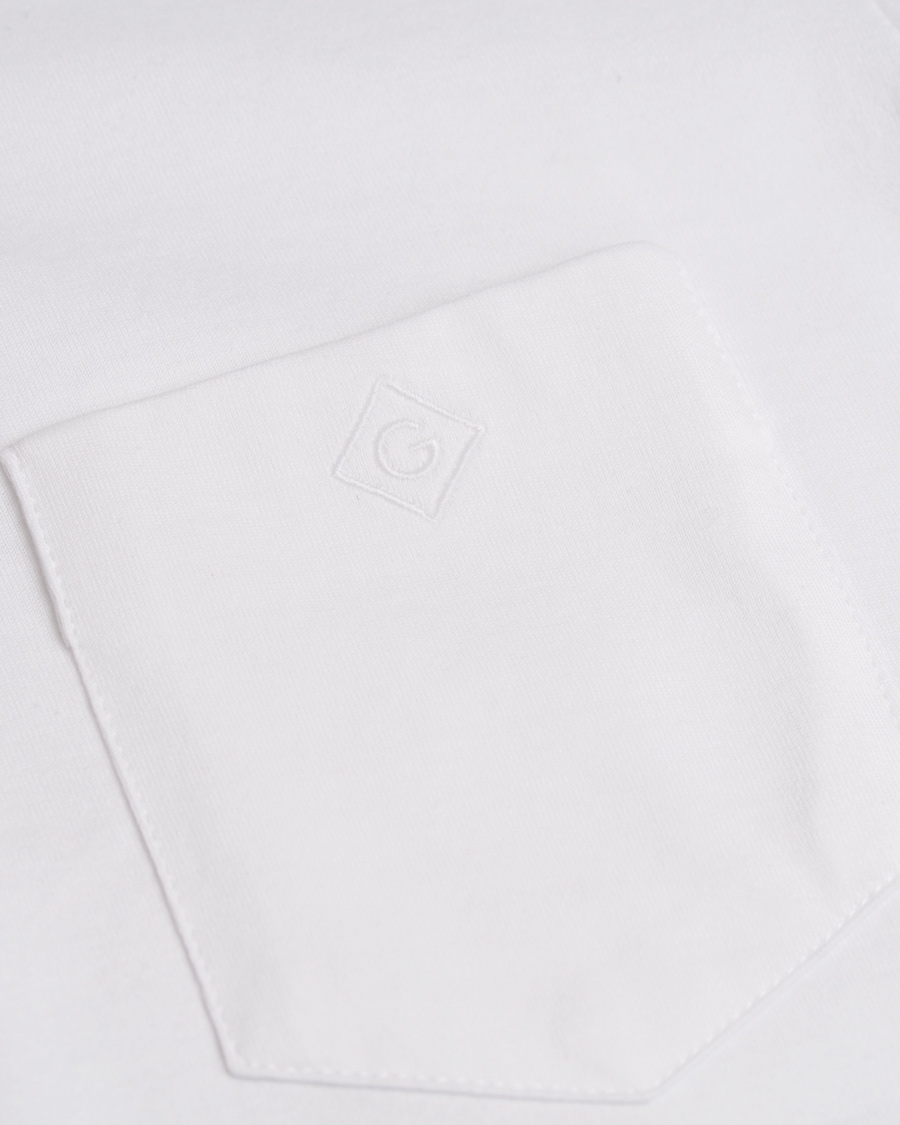 Hombres | Camisetas | GANT Diamond G | Pocket Tee White