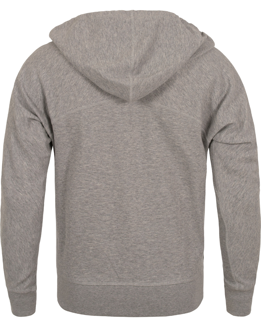 Hombres | Jerséis y prendas de punto | GANT Diamond G | Full Zip Hoodie Light Grey Melange