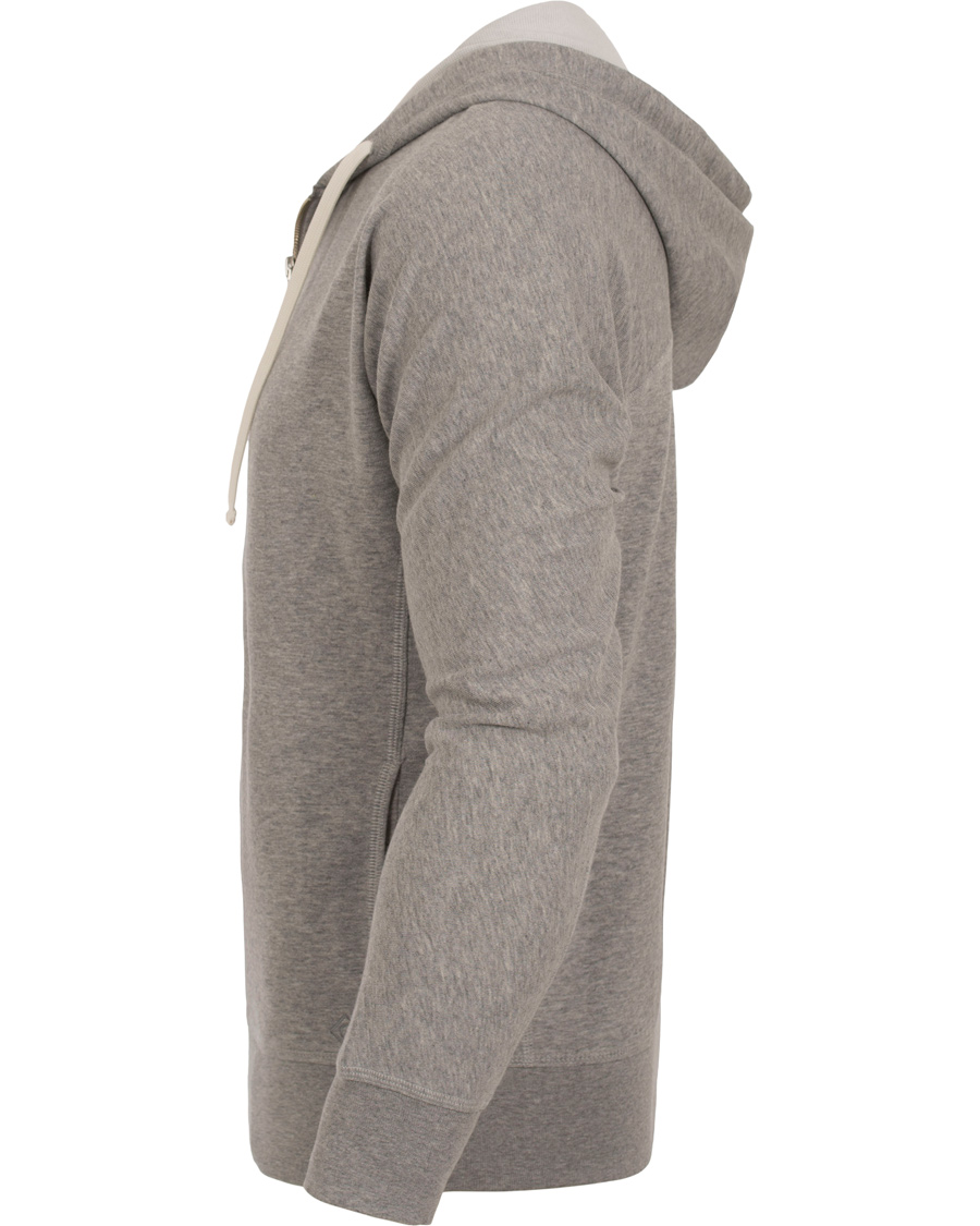 Hombres | Jerséis y prendas de punto | GANT Diamond G | Full Zip Hoodie Light Grey Melange