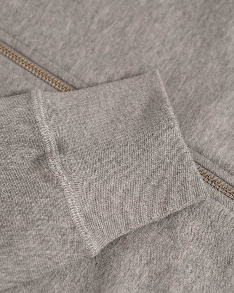 Hombres | Jerséis y prendas de punto | GANT Diamond G | Full Zip Hoodie Light Grey Melange