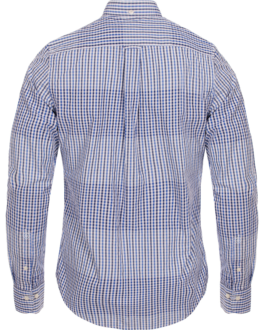 Hombres | Camisas | GANT Diamond G | Check Block Fitted Body Shirt Yale Blue