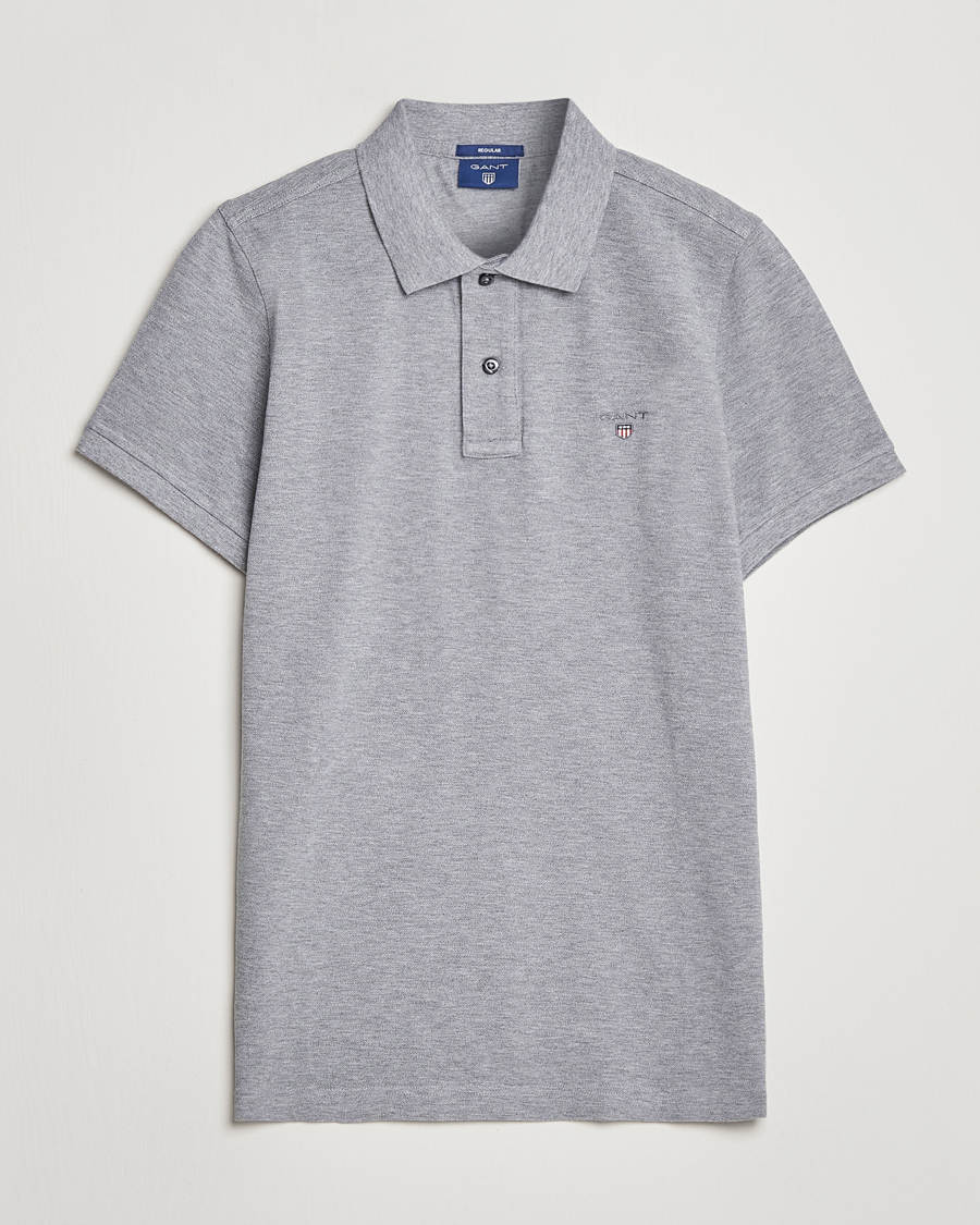 Hombres | Polos | GANT | The Original Polo Grey Melange