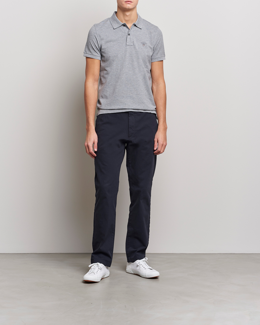 Hombres | Polos | GANT | The Original Polo Grey Melange