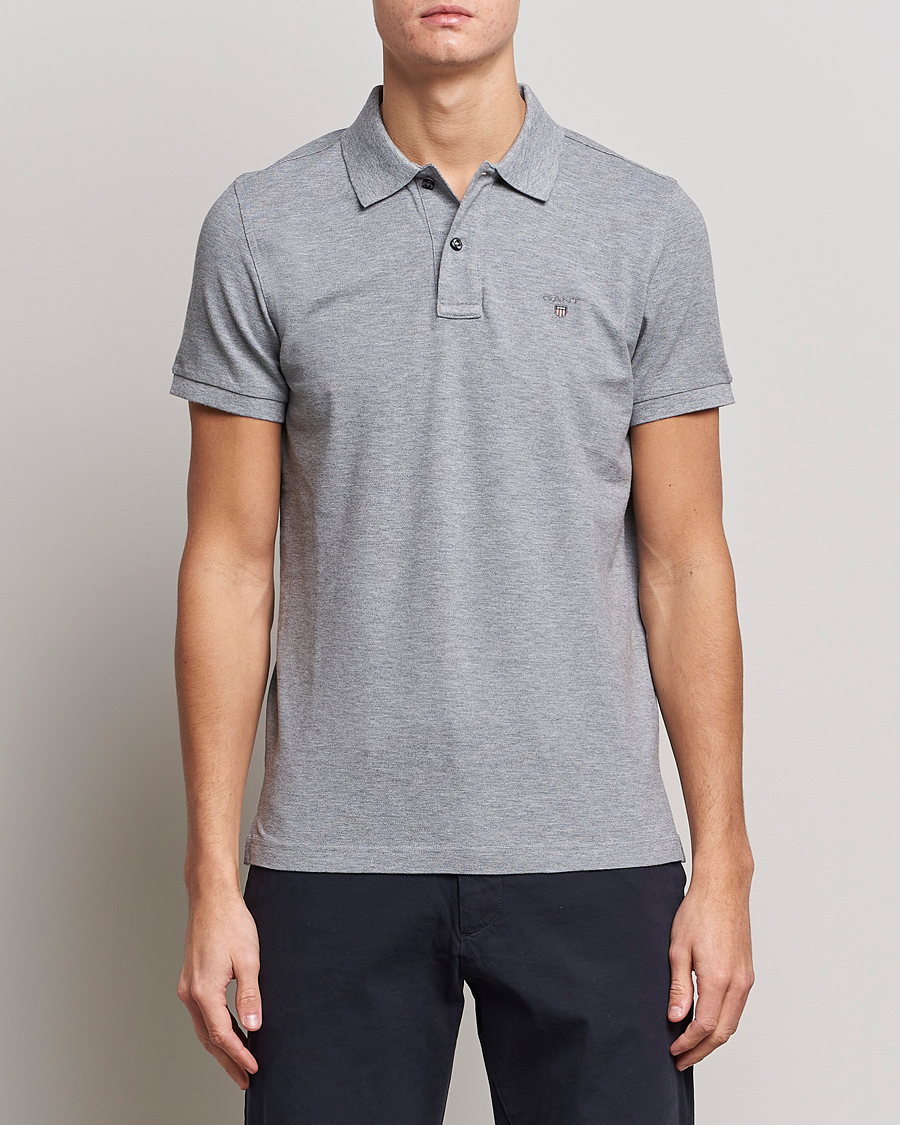 Hombres | Polos | GANT | The Original Polo Grey Melange