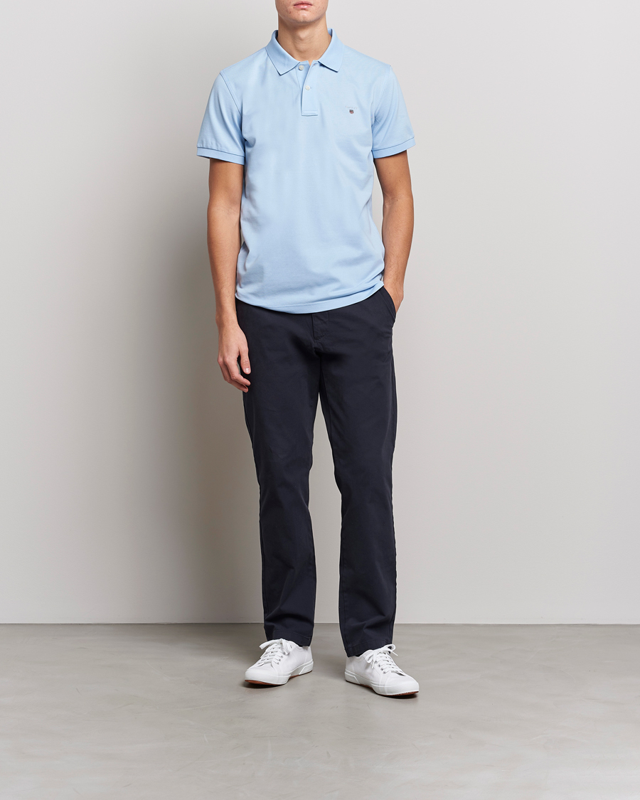 Hombres | Polos | GANT | The Original Polo Capri Blue