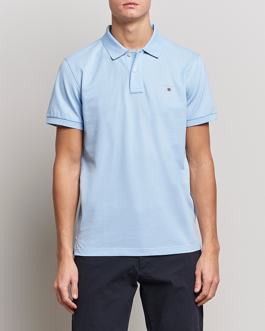 Hombres | Polos | GANT | The Original Polo Capri Blue