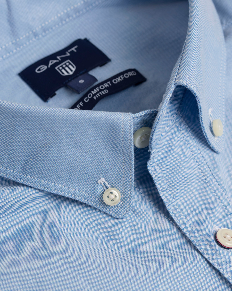 Hombres | Camisas | GANT | Stretch Oxford Fitted Body Shirt Sky Blue