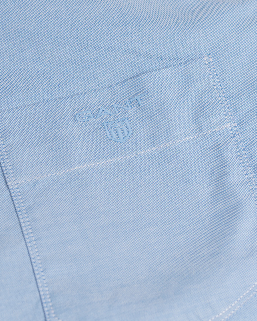 Hombres | Camisas | GANT | Stretch Oxford Fitted Body Shirt Sky Blue