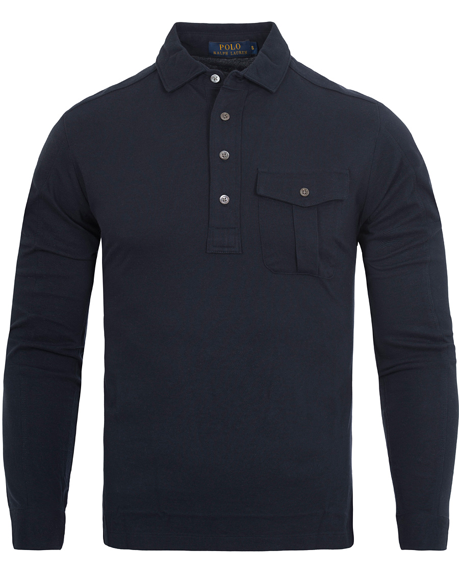 Hombres | Jerséis y prendas de punto | Polo Ralph Lauren | Moto Military Shirt Sweater Aviator Navy