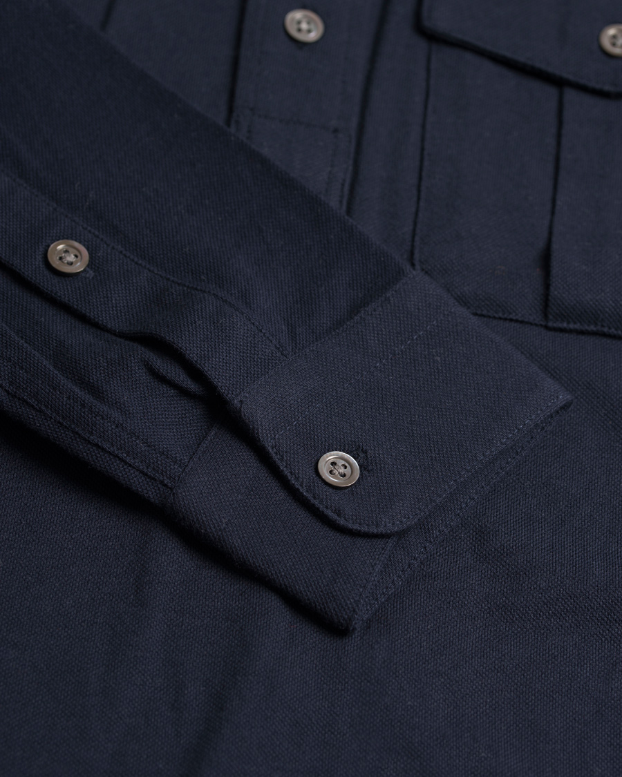 Hombres | Jerséis y prendas de punto | Polo Ralph Lauren | Moto Military Shirt Sweater Aviator Navy