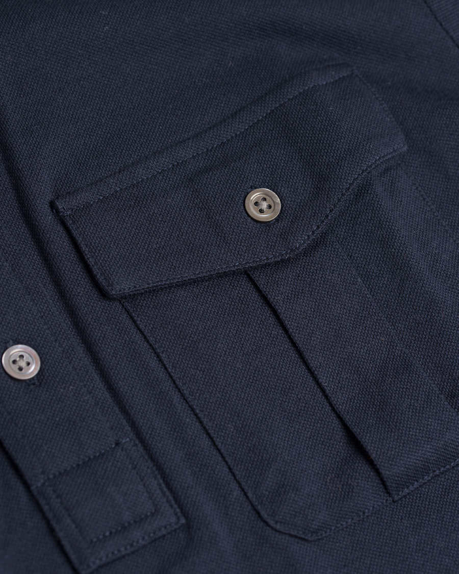 Hombres | Jerséis y prendas de punto | Polo Ralph Lauren | Moto Military Shirt Sweater Aviator Navy