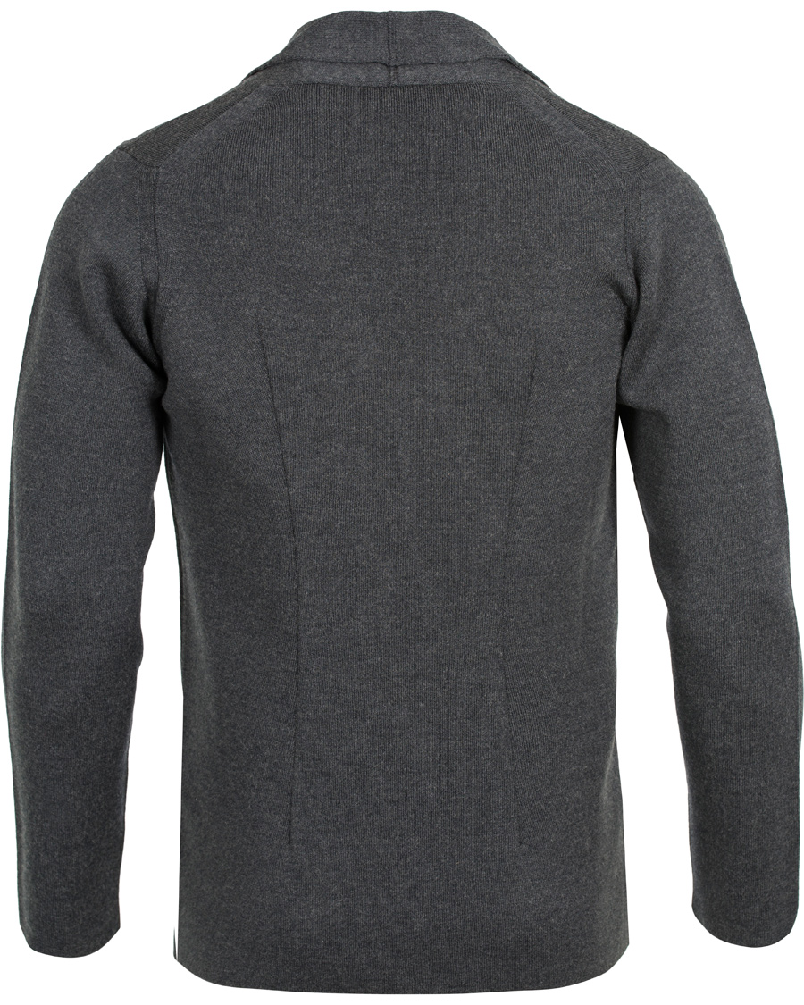 Hombres | Jerséis y prendas de punto | John Smedley | Oxland Wool Blazer Charcoal