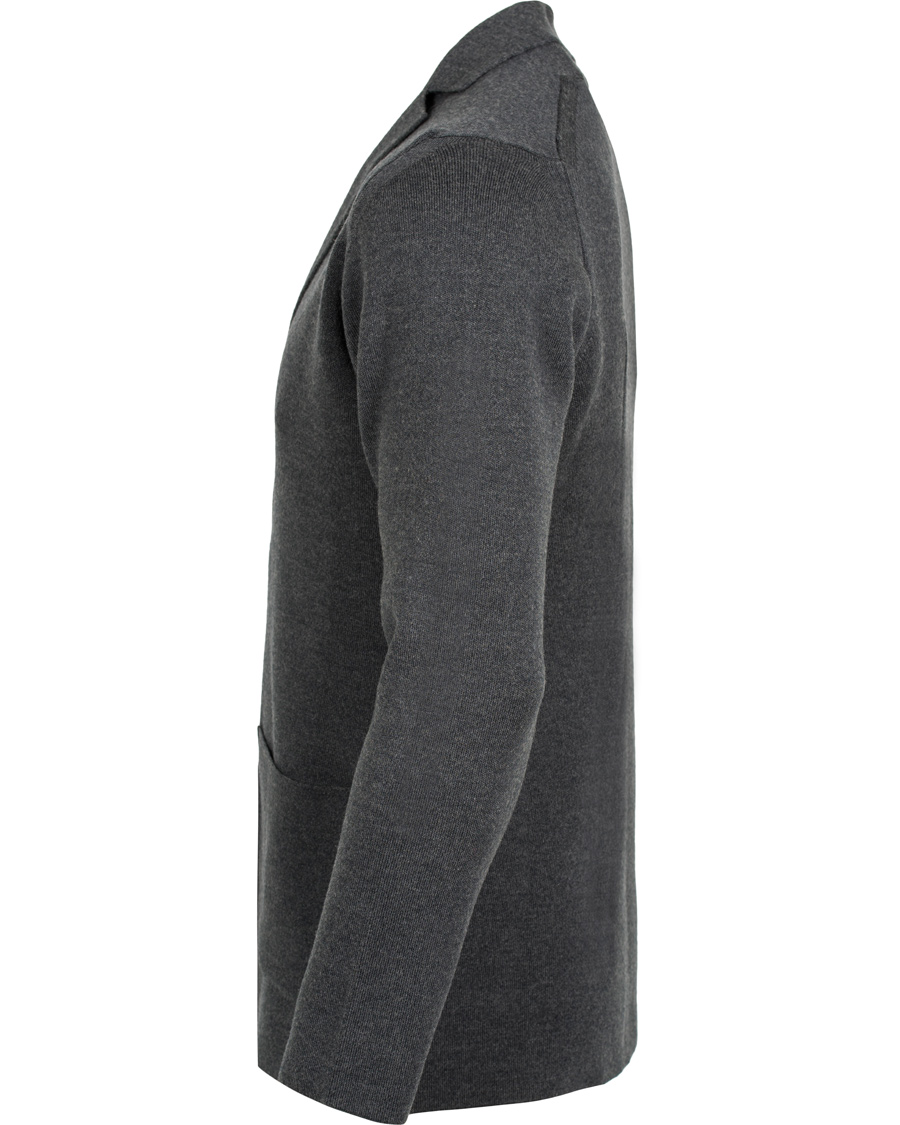 Hombres | Jerséis y prendas de punto | John Smedley | Oxland Wool Blazer Charcoal