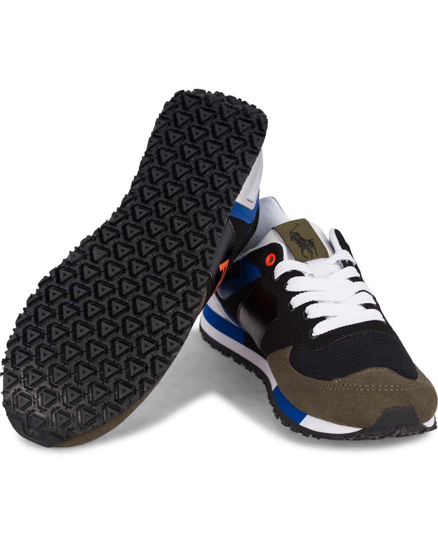 Hombres | Polo Sport Ralph Lauren Slaton RL Running Sneaker Black/Orange | Polo Sport Ralph Lauren | Slaton RL Running Sneaker Black/Orange