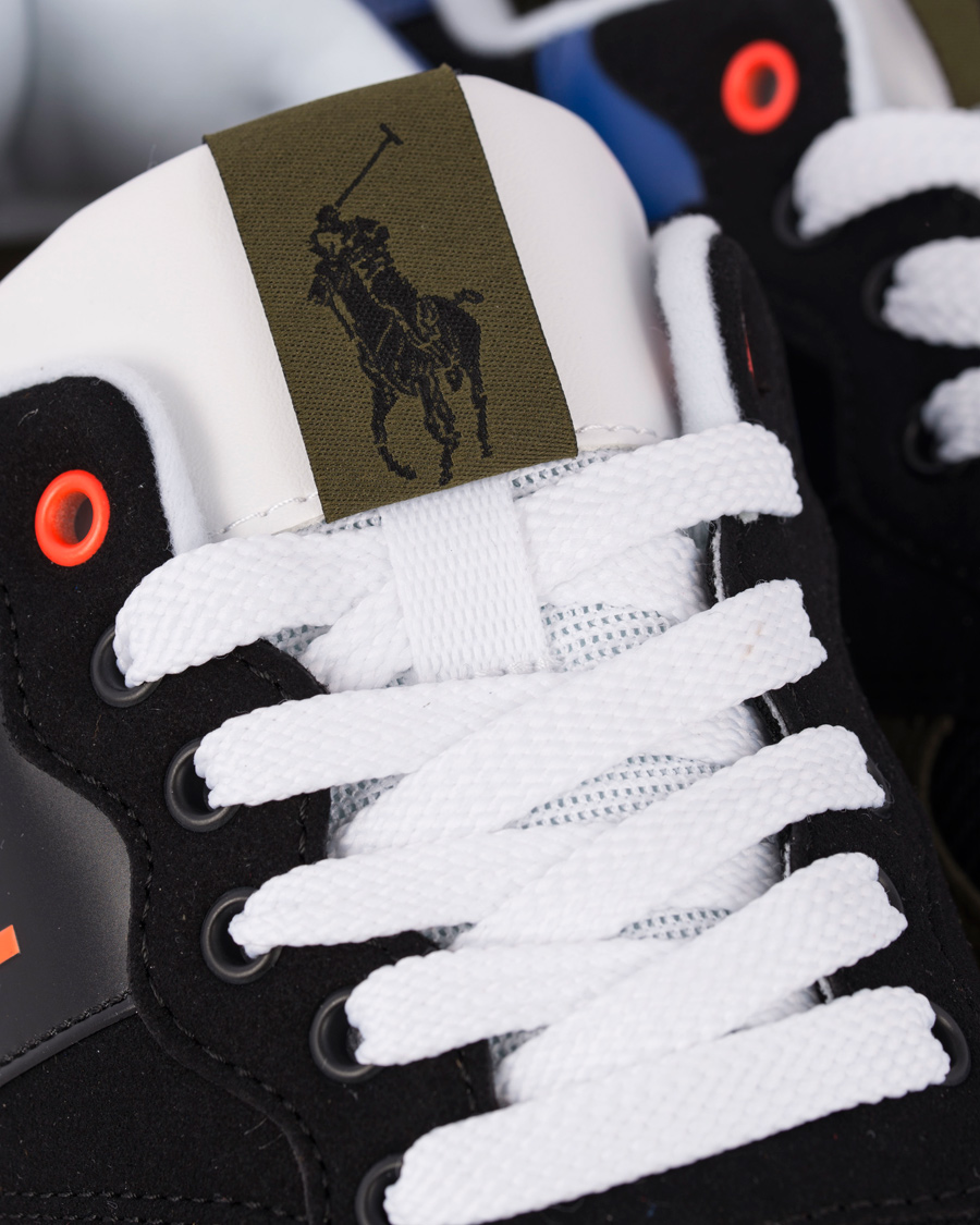 Hombres | Polo Sport Ralph Lauren Slaton RL Running Sneaker Black/Orange | Polo Sport Ralph Lauren | Slaton RL Running Sneaker Black/Orange