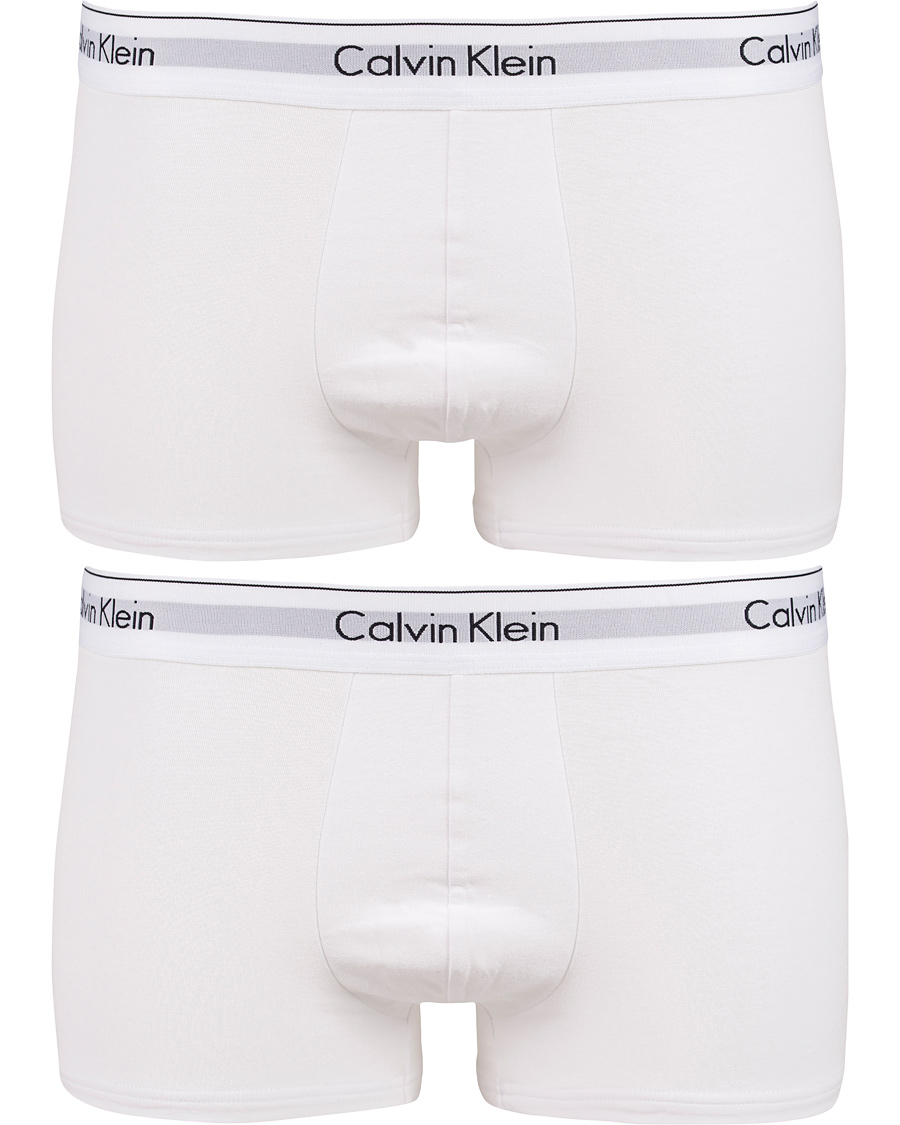 Hombres | Ropa interior y calcetines | Calvin Klein | Modern Cotton Stretch Trunk 2-Pack White