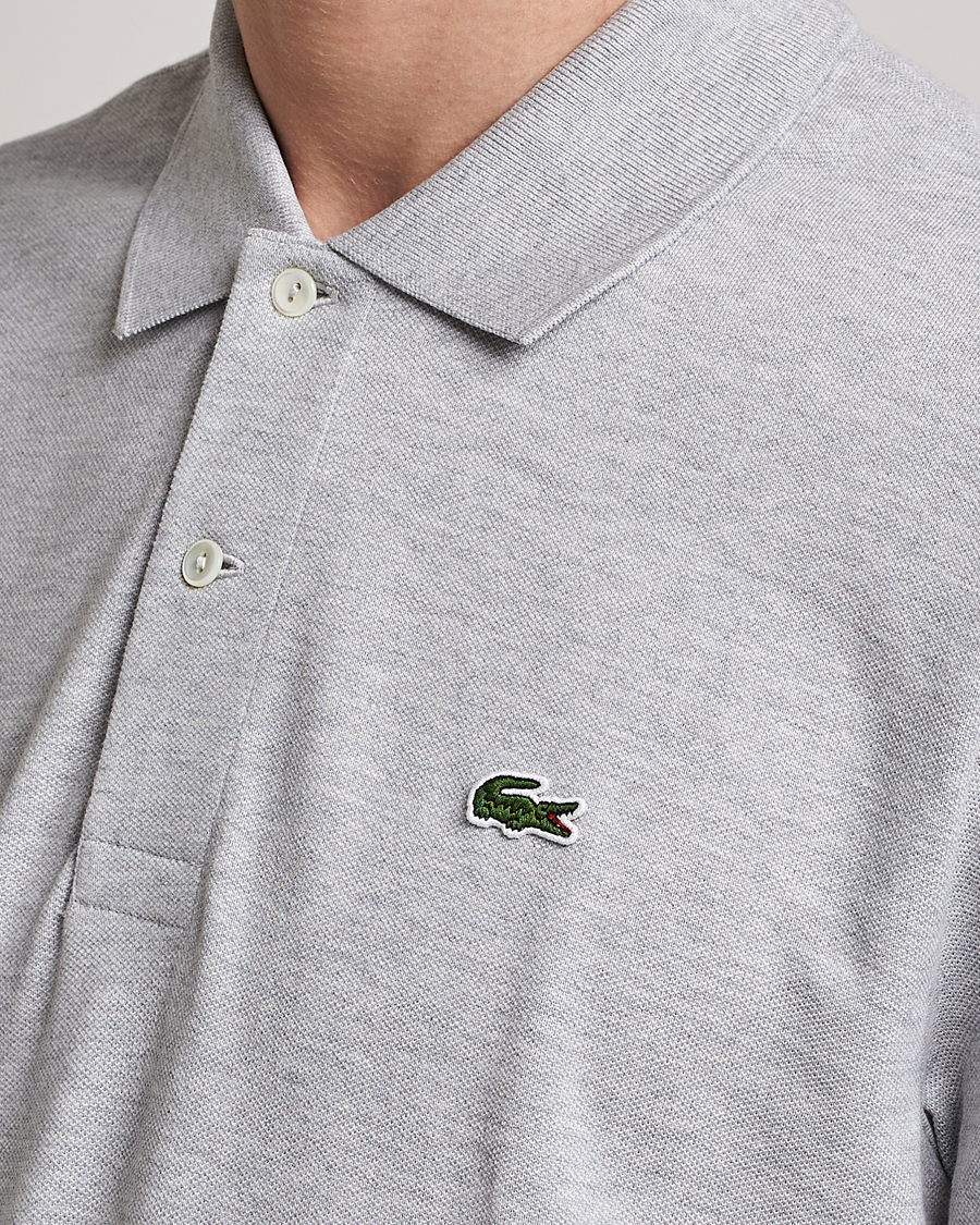 Hombres | Polos | Lacoste | Original Long Sleeve Polo Piké Silver Chine