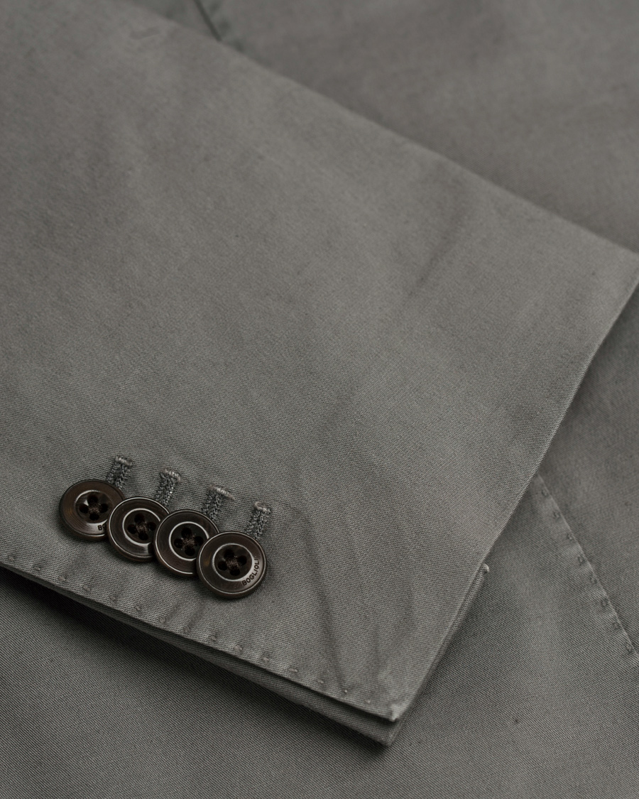 Hombres | Trajes | Boglioli | Coat Patch Pocket Cotton/Linen Suit Light Grey