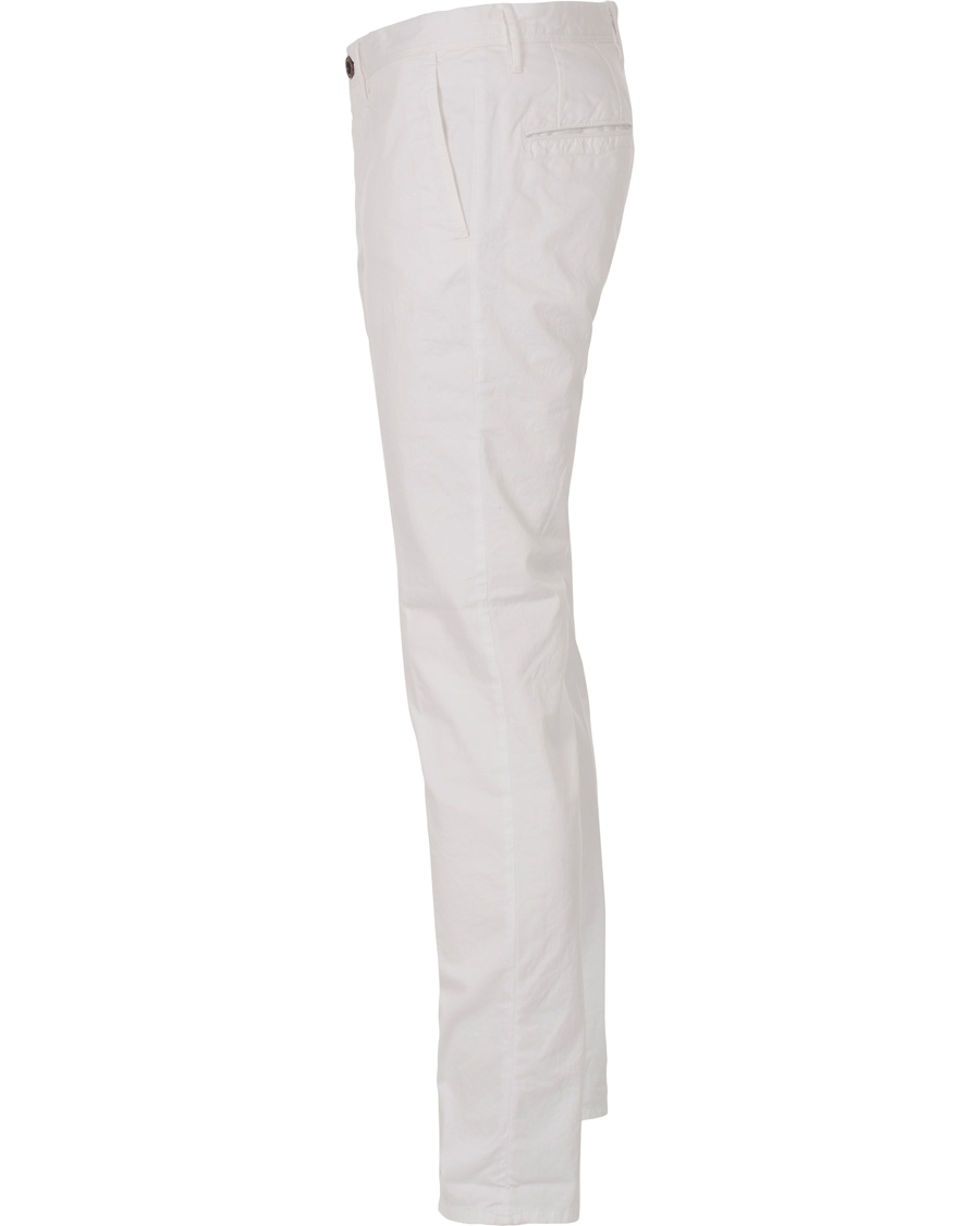 Hombres | Pantalones | Incotex | Slim Fit Stretch Slacks White