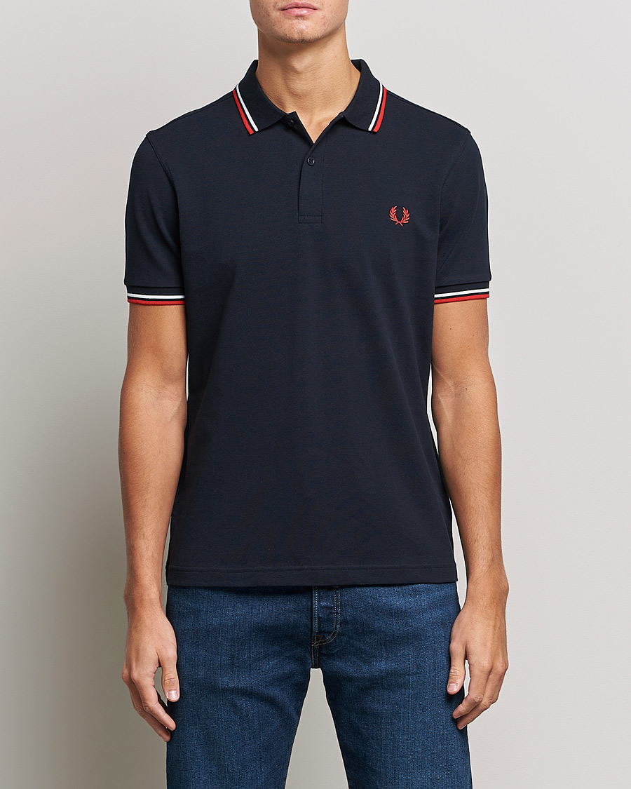 Hombres | Ropa | Fred Perry | Twin Tipped Polo Shirt Navy