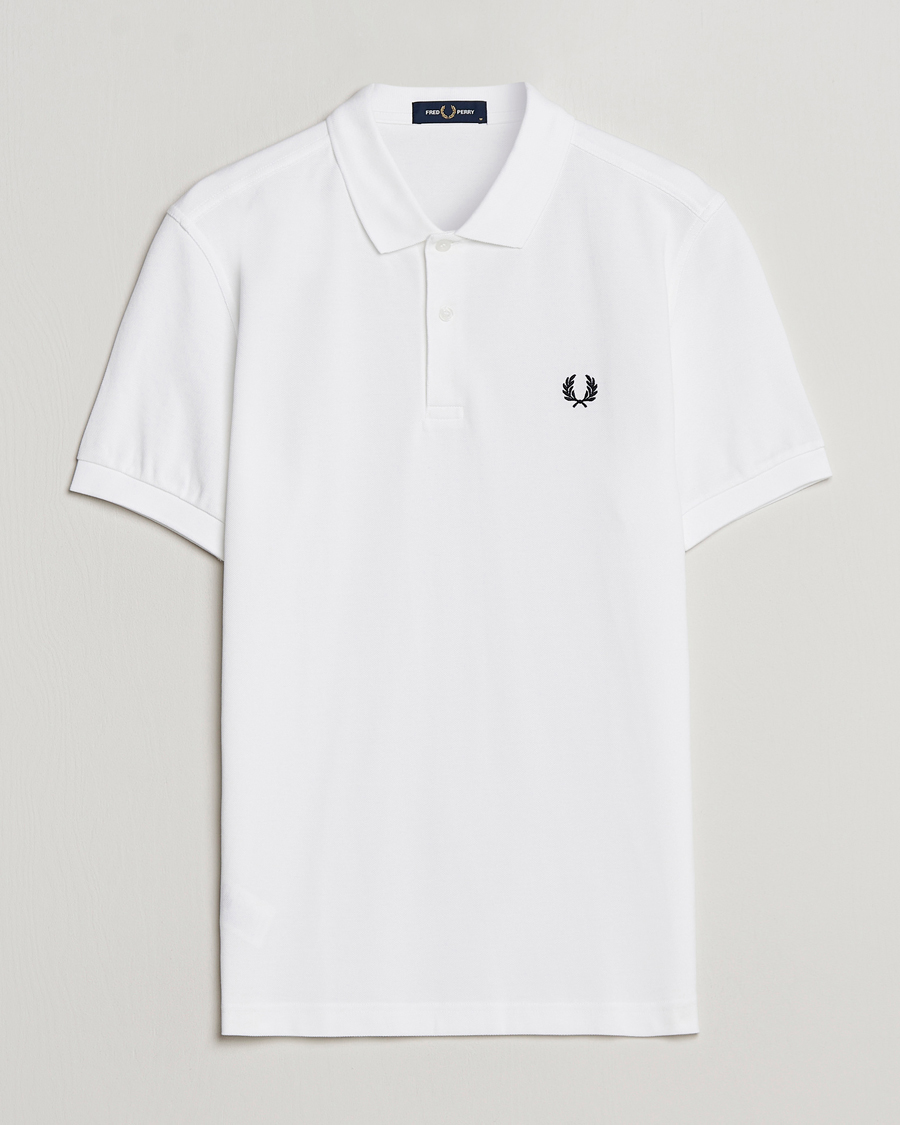 Hombres | Polos | Fred Perry | Plain Polo White