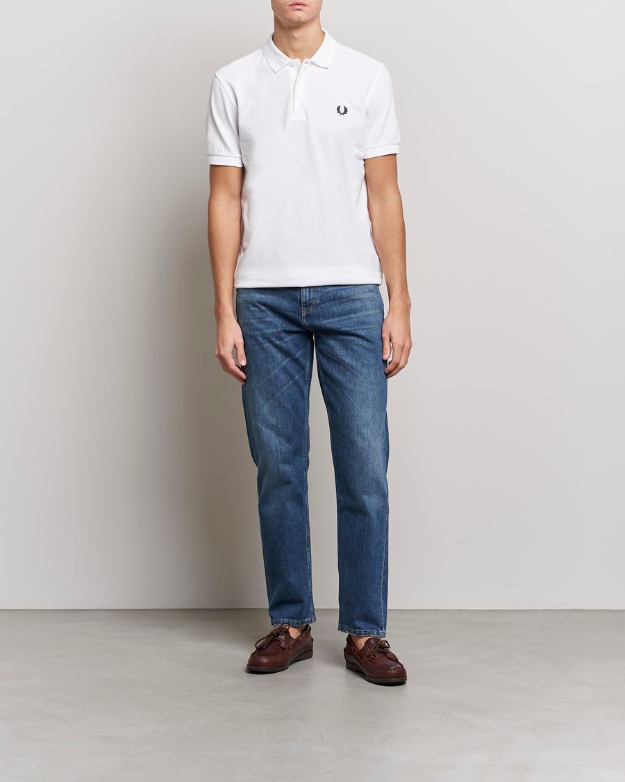 Hombres | Polos | Fred Perry | Plain Polo White
