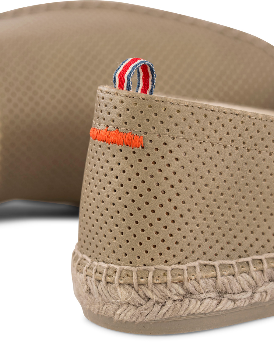 Hombres | Castañer Pablo Perforated Nappa Leather Espadrilles Piedra | Castañer | Pablo Perforated Nappa Leather Espadrilles Piedra