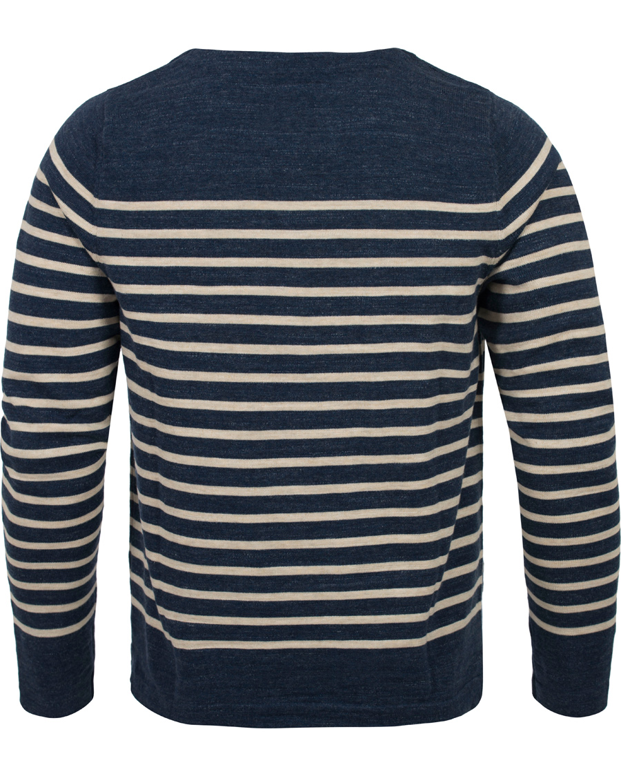 Hombres | Jerséis y prendas de punto | Morris | Nantes Stripe Knit Blue