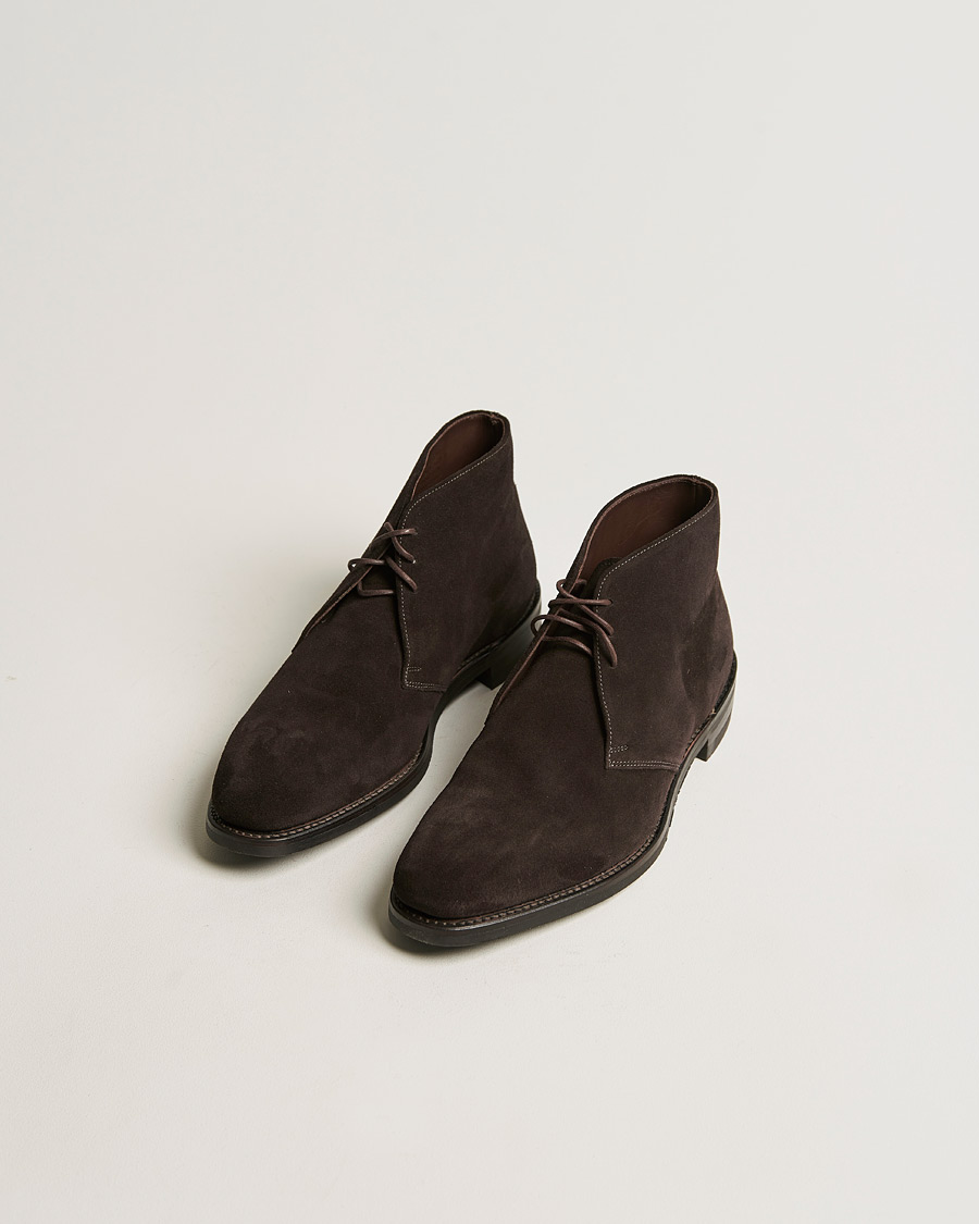 Hombres | Botas | Loake 1880 | Pimlico Chukka Boot Dark Brown Suede