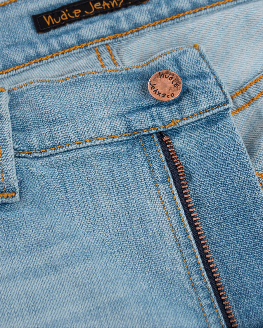 Hombres | Vaqueros | Nudie Jeans | Lean Dean Organic Slim Fit Stretch Jeans Cirrus Sky