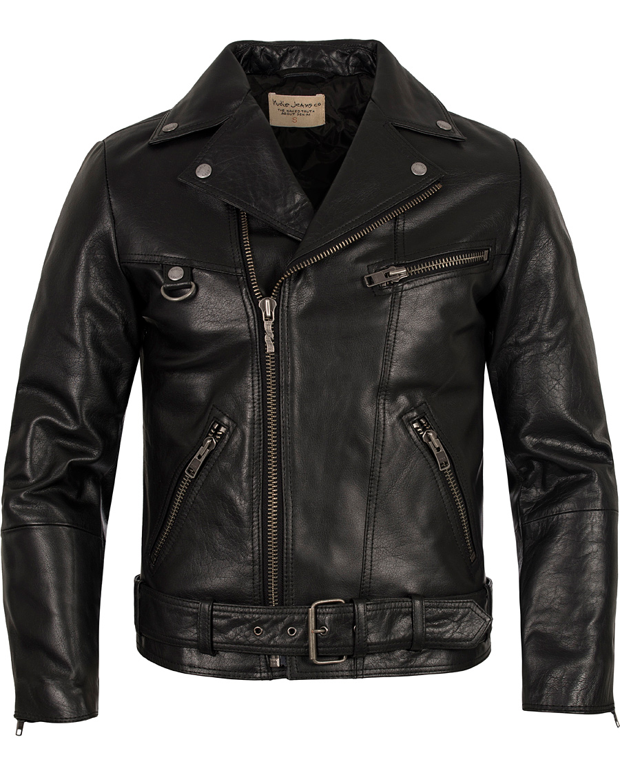 Hombres | Abrigos y chaquetas | Nudie Jeans | Ziggy Punk Leather Jacket Black
