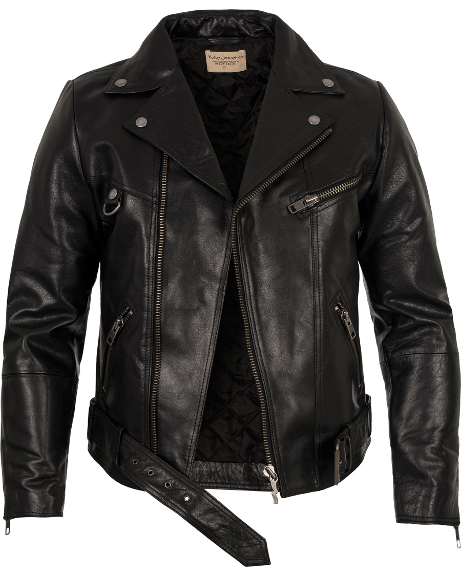 Hombres | Abrigos y chaquetas | Nudie Jeans | Ziggy Punk Leather Jacket Black